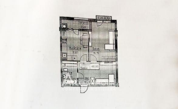 Lagmar Cluj! str. Ceucari, Poșta Veche, 1 cameră + living. Variantă albă!: 2