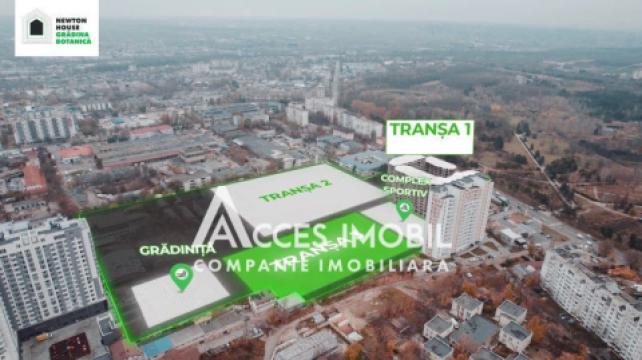 Newton House! Ботаника, ул. Грэдина Ботаникэ, 1 комнатa. Белый Вариант!: 12