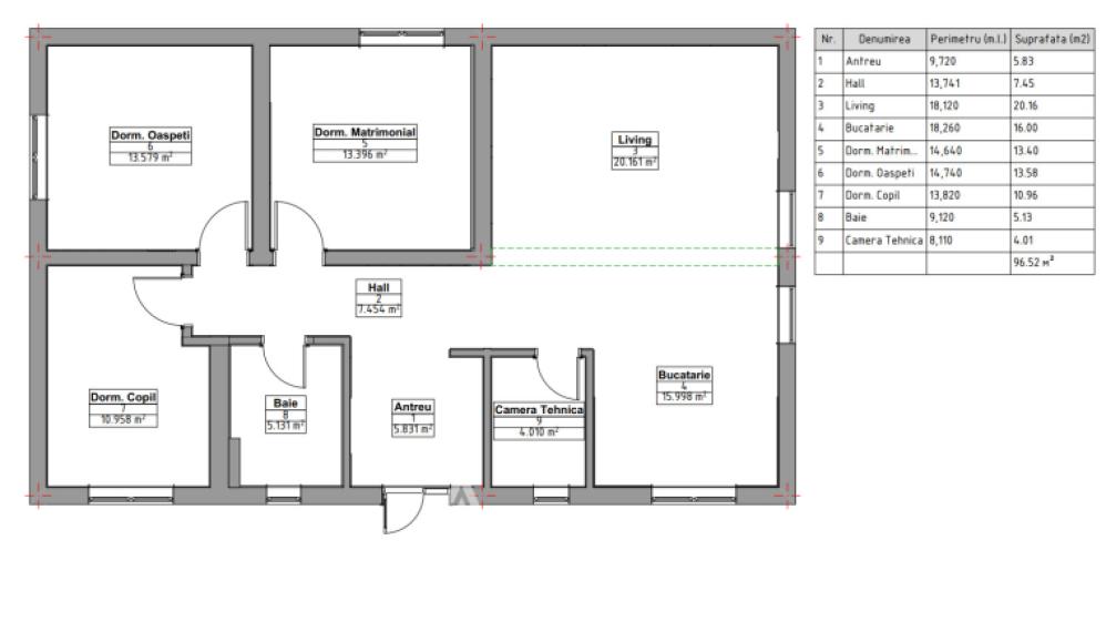 Casă! Cojușna, str.Tineretului, 96m2 + 4 ari! Reparație Premium!: 13