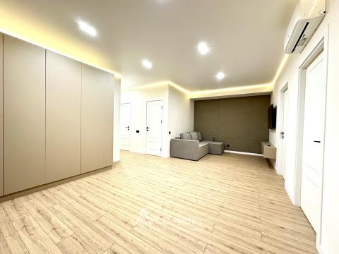 Estate Invest! Bloc Nou! Telecentru, str. Ialoveni, 2 camere + living. Euroreparație!: 4