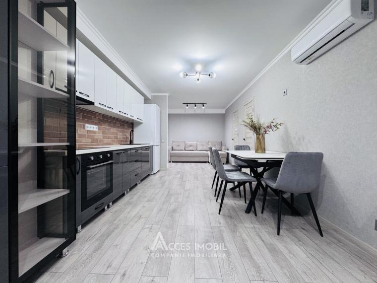 Bloc Nou! str. Nicolae Dimo, Durlești, 2 camere + living. Euroreparație!: 3