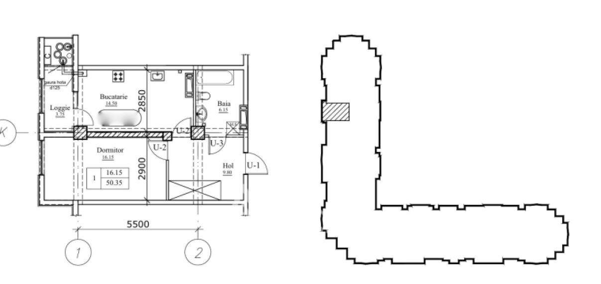 Newton House! Botanica, str. Grădina Botanică, 1 cameră. Variantă Albă!: 1