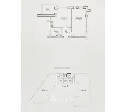 High Garden! Durlești, str. Nicolae Dimo, 1 cameră + living. Variantă albă!: 4