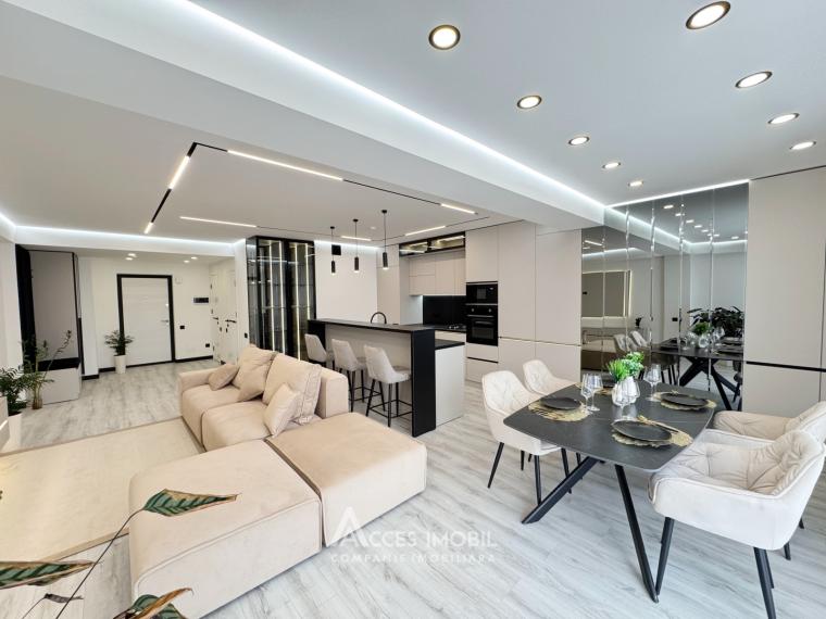 Braus! bd. Mircea cel Bătrân, Ciocana, 2 camere + living. Reparație premium!: 2