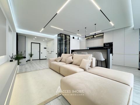 Braus! bd. Mircea cel Bătrân, Ciocana, 2 camere + living. Reparație premium!: 3