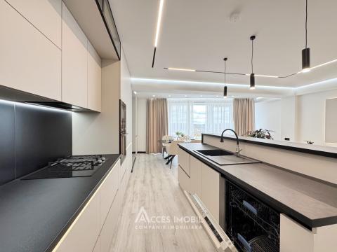 Braus! bd. Mircea cel Bătrân, Ciocana, 2 camere + living. Reparație premium!: 4