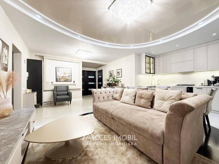 Basconslux! Bloc Nou! Centru, str. Lev Tolstoi, 2 camere + living! Euroreparație!: 0