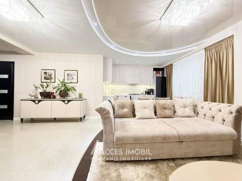 Basconslux! Bloc Nou! Centru, str. Lev Tolstoi, 2 camere + living! Euroreparație!: 1