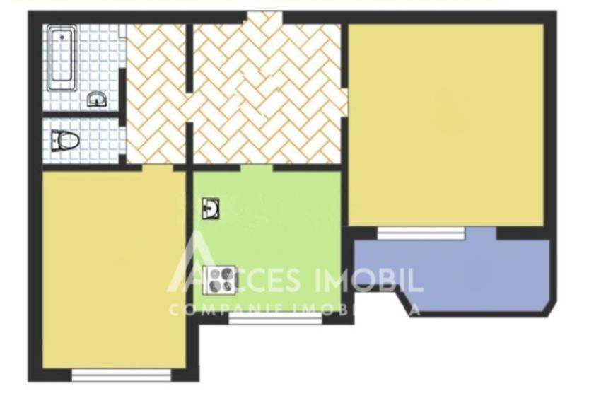 Ciocana, str. Mihail Sadoveanu, 2 camere. Euroreparație! De mijloc!: 11