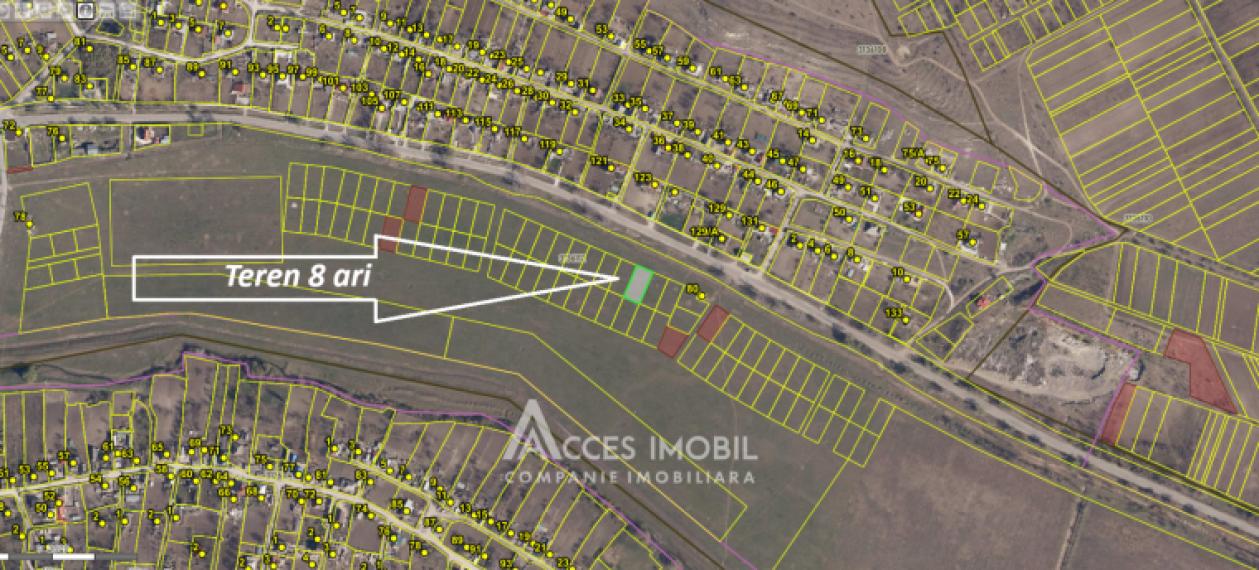 Teren pentru construcții 8 ari, Hrușova, str. Ștefan cel Mare!: 4