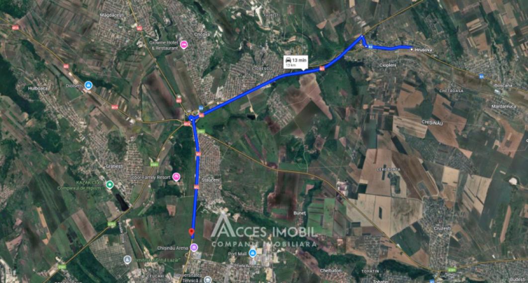 Teren pentru construcții 8 ari, Hrușova, str. Ștefan cel Mare!: 6