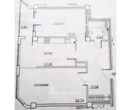 Новострой! Телецентр, ул. Пьетрарилор, 2 комнаты + гостиная! Белый вариант!: 3