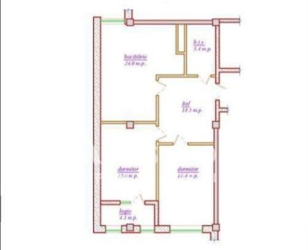 Durlesti, Cartusa street, 2 rooms + living. White version!: 4