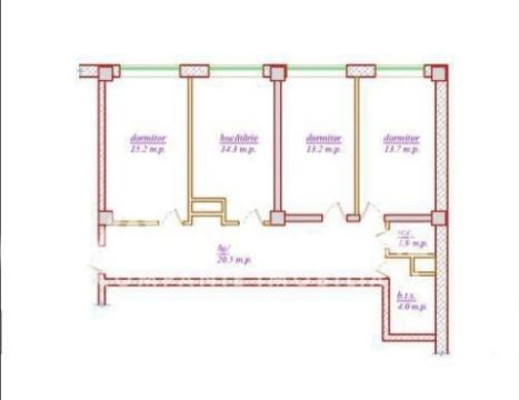 IsraGrup! Bloc Nou! Durlești, str. Cartușa, 3 camere. Variantă albă!: 4