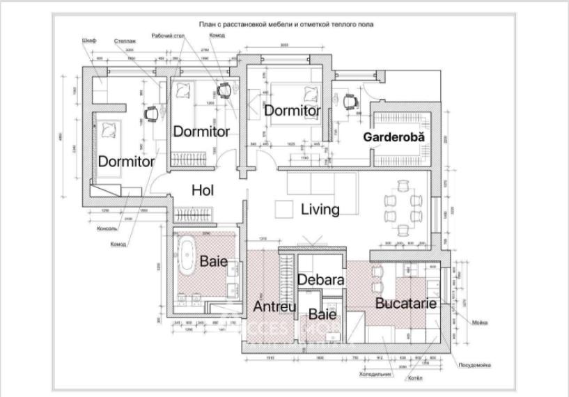 Complexul Rezidențial Rose Valley Park! Centru, str. Valea Trandafirilor, 3 camere + living! Variantă albă!: 17