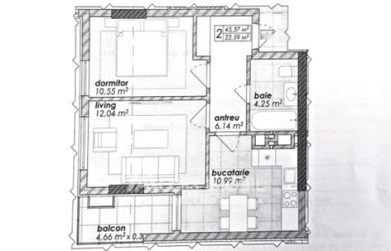 Новострой! Рышкановка, 2 комнаты. Белый вариант!: 1