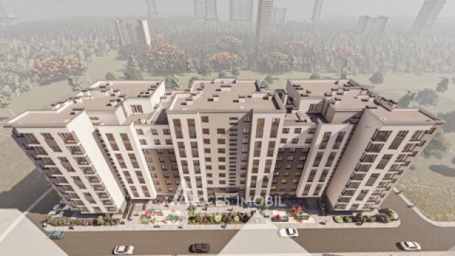 Poliprim-Grup! Durlești, str. Nicolae Dimo, 2 camere + living. Variantă albă!: 2