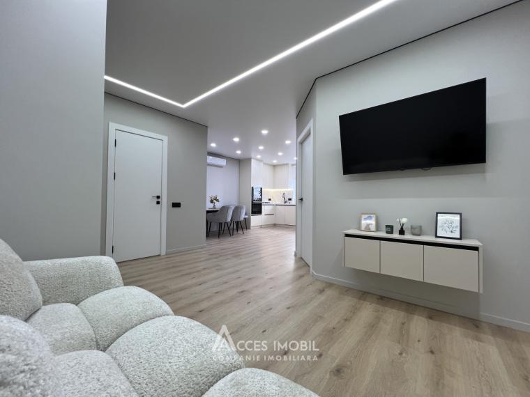 Bloc Nou! str. Nicolae Dimo, Durlești, 2 camere + living. Euroreparație!: 8