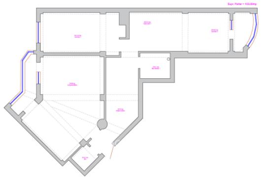 Penthouse! Kirsan! Botanica, str. N. Titulescu, 4 camere + living. Variantă albă! + Terasă(28m2)!: 17