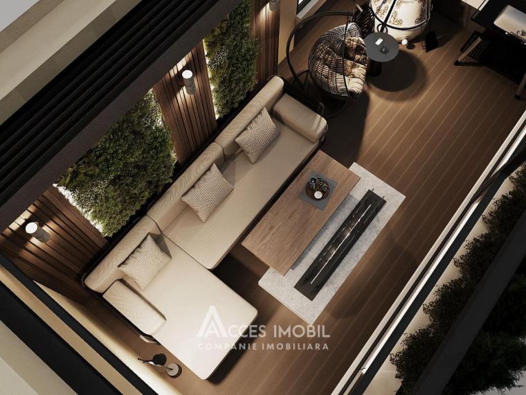 Penthouse! Kirsan! Botanica, str. N. Titulescu, 4 camere + living. Variantă albă! + Terasă(28m2)!: 3