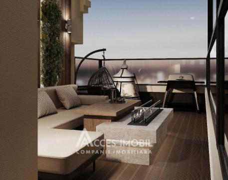 Penthouse! Kirsan! Botanica, str. N. Titulescu, 4 camere + living. Variantă albă! + Terasă(28m2)!: 14