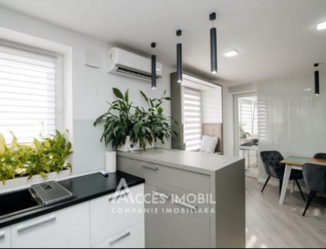 Bloc nou! Buiucani, str. Angela Păduraru, 2 camere + living. Euroreparație!: 3