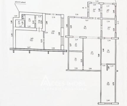 Botanica, Nicolai Zelinschi street, 3 rooms + living! Euro repair! Authonomus!: 25