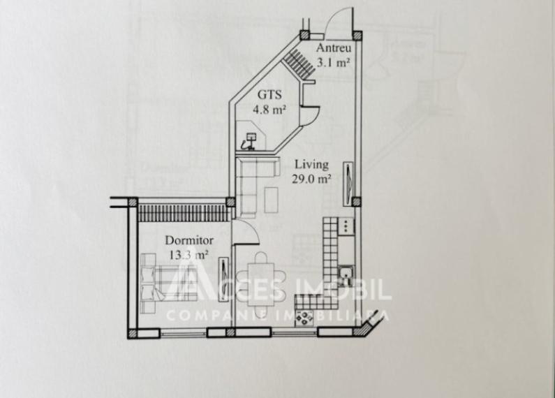 New block! Ciorescu, Alexei Mateevici street, 1 room + living. White version!: 5