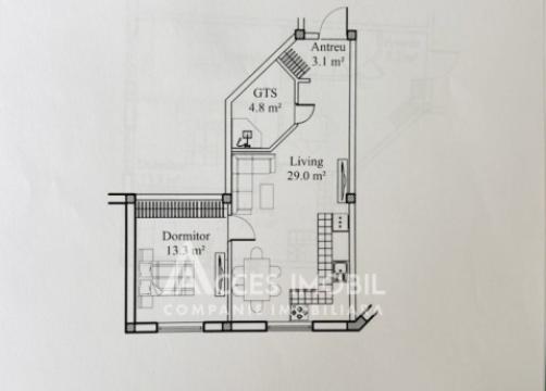 New block! Ciorescu, Alexei Mateevici street, 1 room + living. White version!: 5