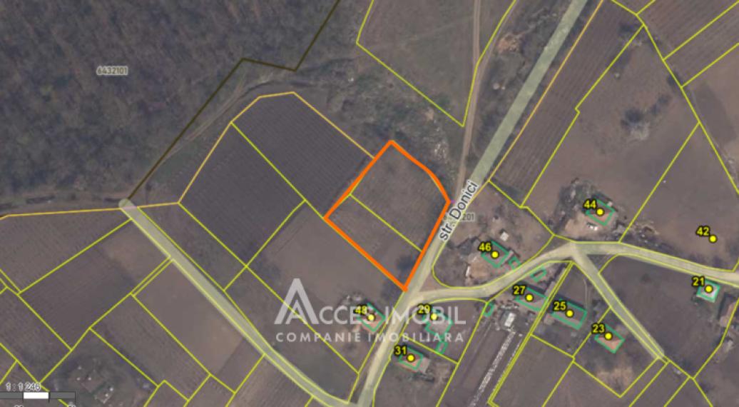 Land for construction 21.47 ares! Orhei, Donici village!: 2