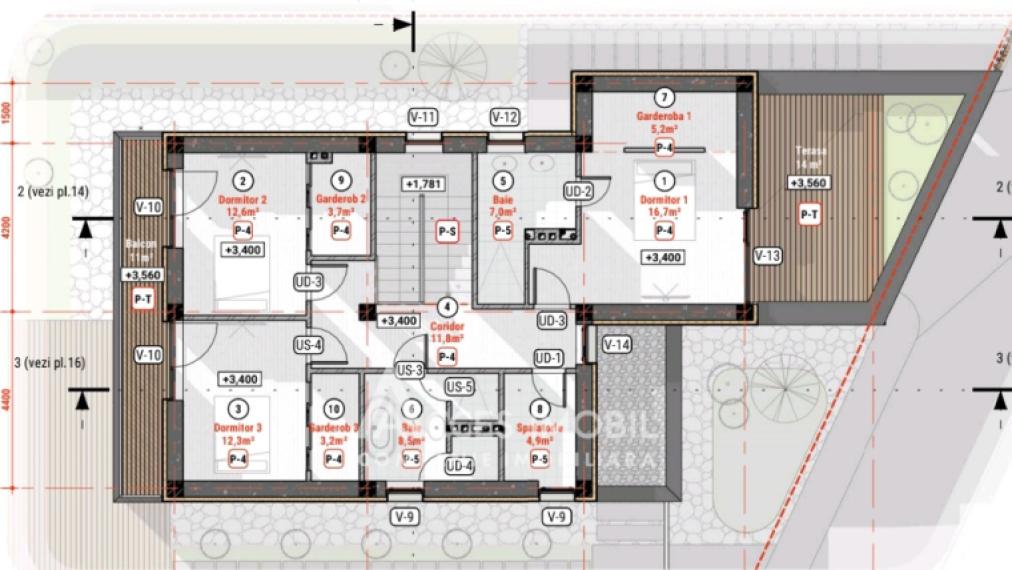 Casă în 2 nivele! Colonița, str. Budești, 230m2 + 2 ari!: 17
