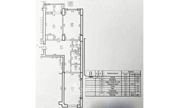 Exfactor! bd. Mircea cel Bătrân, Ciocana, 2 camere + living. Variantă albă!: 2