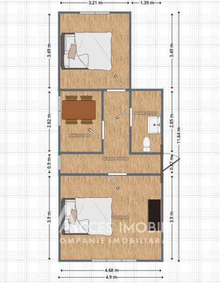 Центр, ул. А. Пушкин, 2 комнаты! Евро ремонт!: 16