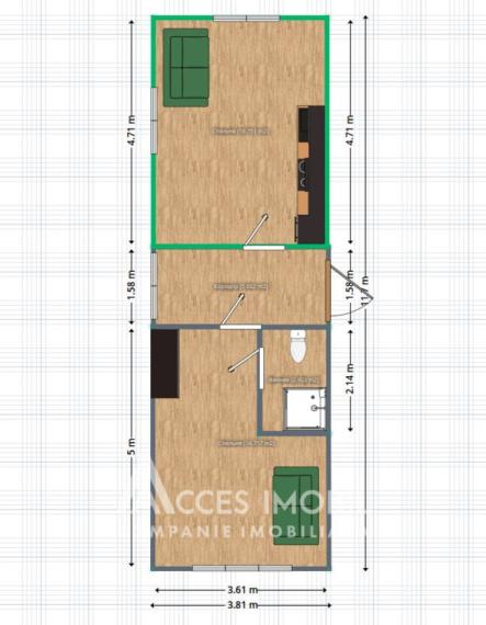 Центр, ул. А. Пушкин, 2 комнаты! Евро ремонт!: 14