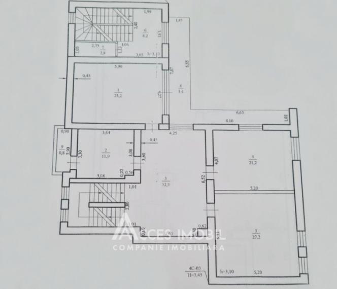 Chirie! Spațiu Comercial 380m2! Centru, str. Alexei Șciusev. Euroreparație!: 33