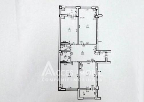 Bloc nou! bd. Mircea cel Bătrân, Ciocana, 3 camere. Variantă albă!: 16
