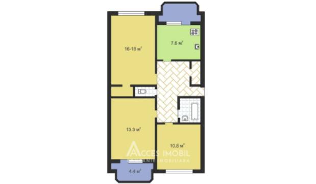 ул. Друмул Скиноасей, Кодру, 3 комнаты. Евроремонт! Автономное!: 7