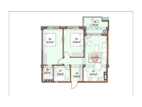 Solomon Construct! Botanica, str. Grenoble, 2 camere + living. Varianta albă!: 3