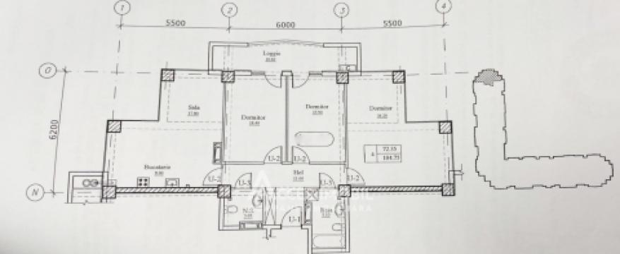 Newton House! Botanica, Gradina Botanica street, 3 rooms + living. White Version!: 4