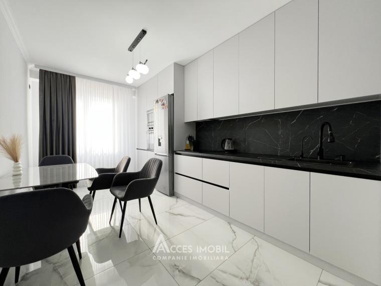 Bloc Nou! str. Cartușa, Durlești, 2 camere + living. Euroreparație!: 0