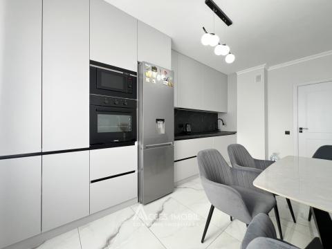 Bloc Nou! str. Cartușa, Durlești, 2 camere + living. Euroreparație!: 1