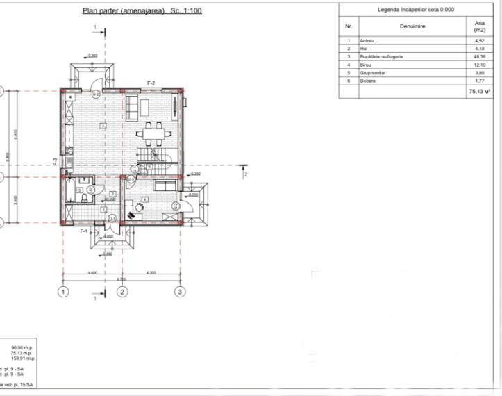 2-х Этажный Дом! Дурлешты, ул. Триколорулуй, 165м2. Белый Вариант!: 17