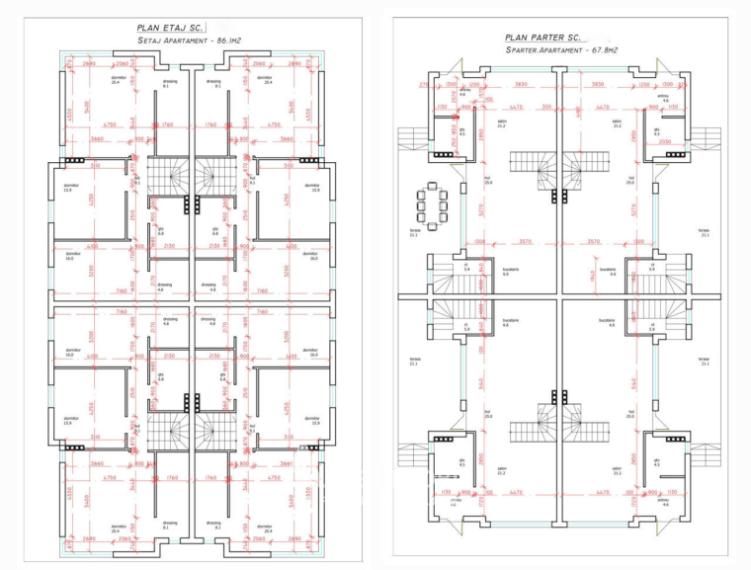 TownHouse în 2 niveluri! Ciorescu, str. Albișoara, 224m2 + 2 ari. Variantă albă!: 23