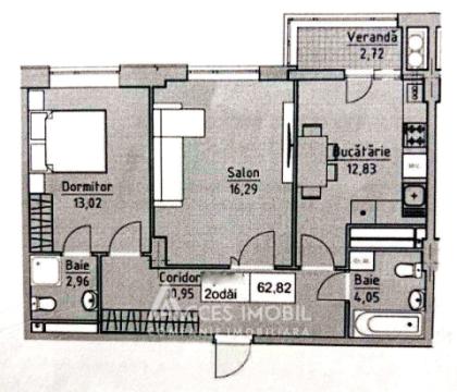 Lagmar! Posta Veche, Ceucari street, 2 rooms + living. White Version!: 4