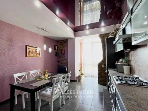 Chirie! Bloc Nou! Botanica, bd. Trăian, 2 camere. Terasă + Priveliște Panoramică! Euroreparație!: 4