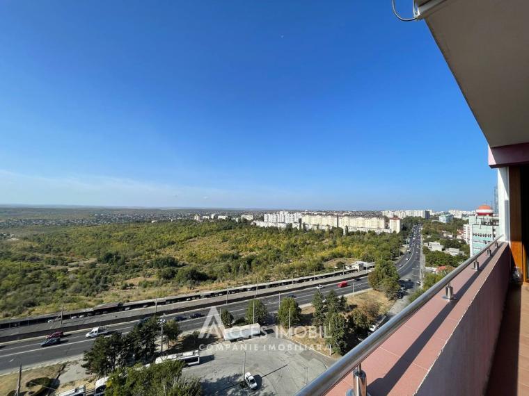 Chirie! Bloc Nou! Botanica, bd. Trăian, 2 camere. Terasă + Priveliște Panoramică! Euroreparație!: 15