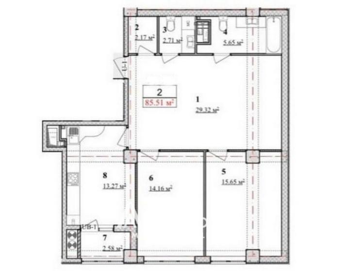 Horus! Rascani, Matei Basarab street, 2 rooms + living. White version!: 1