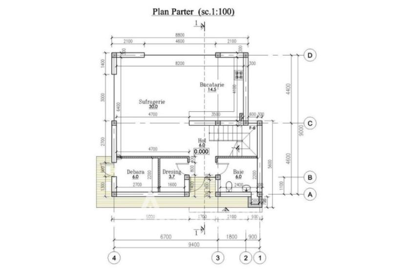 Casă în 2 niveluri! Durlești, str. Gurie Grosu, 180m2 + 4 ari. Varianta Albă!: 6