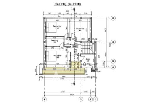 Casă în 2 niveluri! Durlești, str. Gurie Grosu, 180m2 + 4 ari. Varianta Albă!: 7