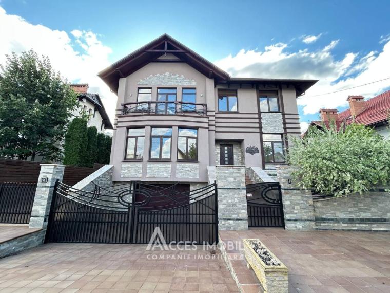 Chirie! Casă în 2 niveluri! str. Gherman Pântea, Râșcani, 280m2 + 6 ari! Euroreparație!: 0